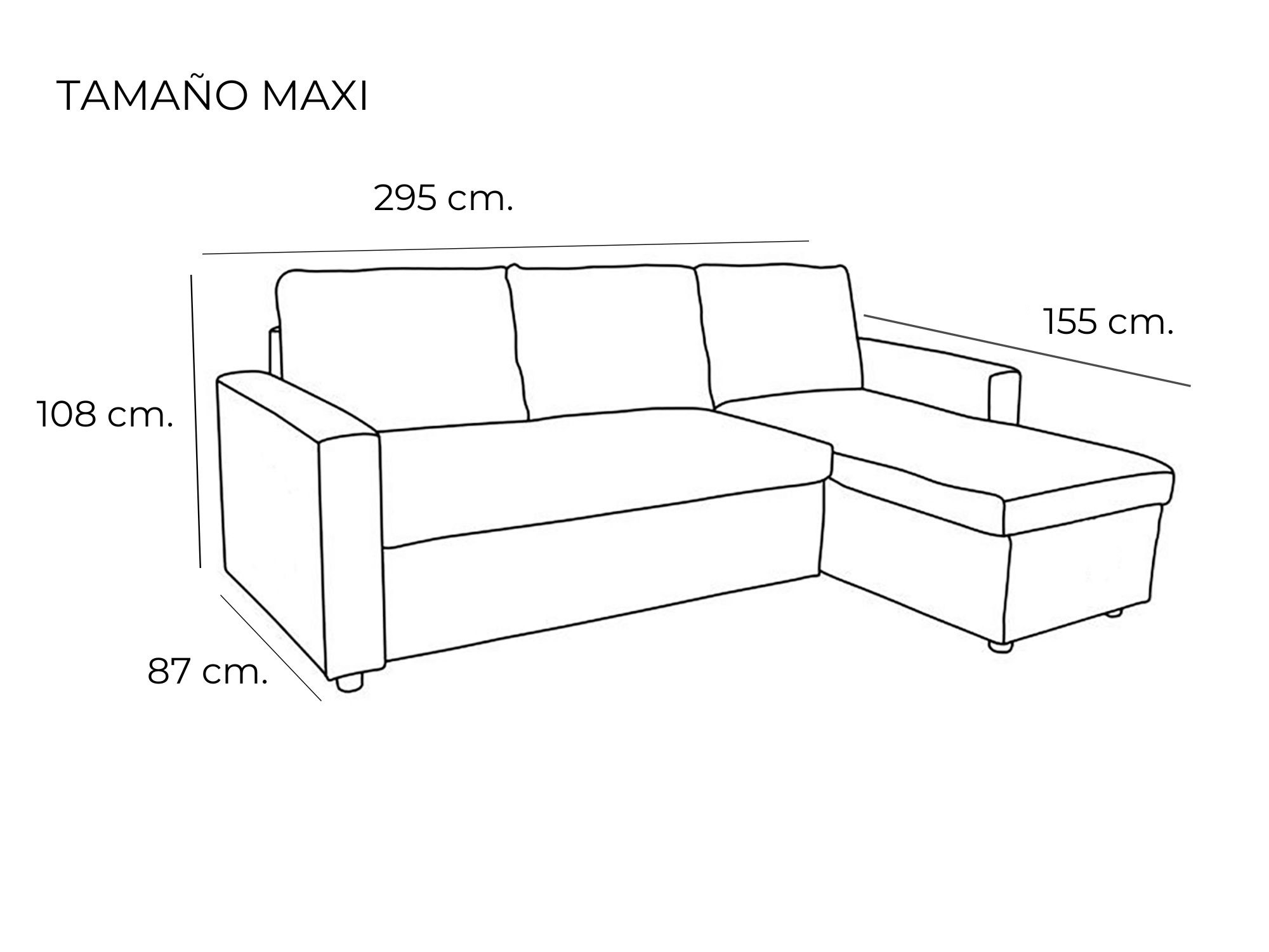 Chaiselongue con patas altas moderno oferta huelva